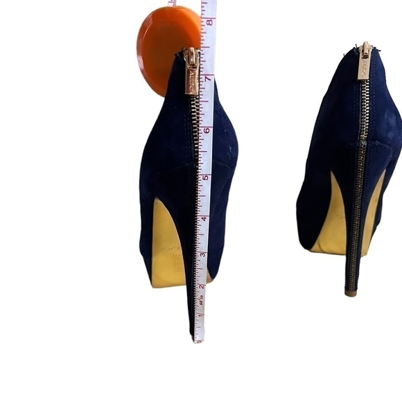 𝅺ALDO Women’s Platform Blue Suede Heels Size 7.5 - Picture 5 of 14